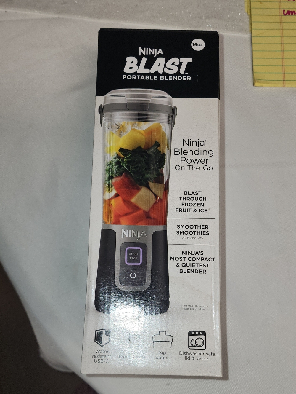Ninja Blast Portable Blender - Black & Clear Jar